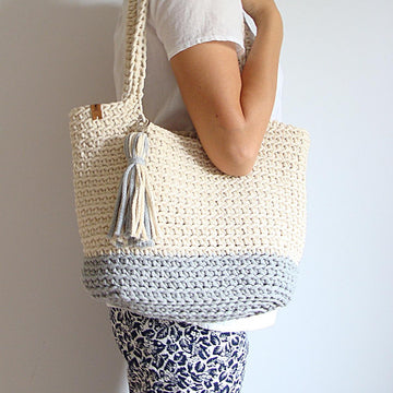 Crochet Medium Tote Bag