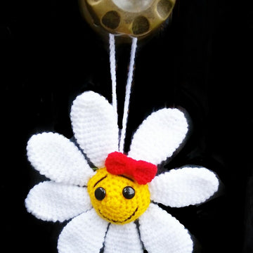 Flower pendant  crochet pattern