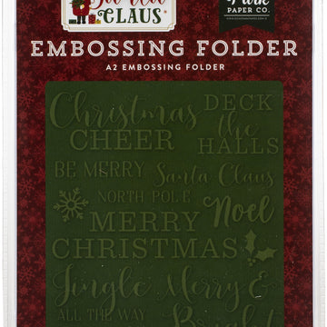 Echo Park Paper Echo Park Embossing Folder A2 - Christmas Cheer