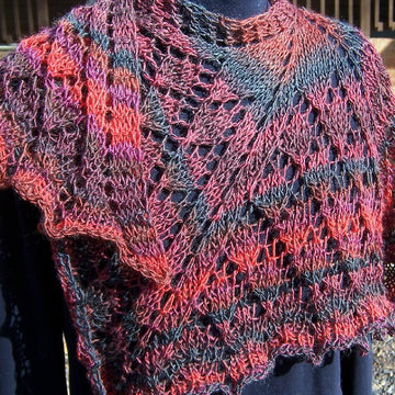Phoenix Ascending shawlette
