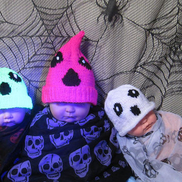 Free Baby Halloween Scream Beanies