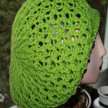 Winter Lace Slouchy Beret