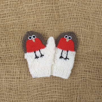 SNOWROBIN MITTENS
