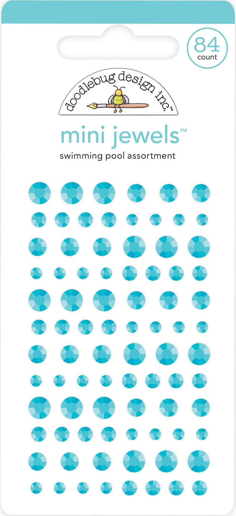 Doodlebug Adhesive Mini Jewels - Swimming Pool