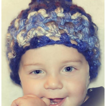 Crochet Chunky Bubbles Beanie Pattern With Unique Pompom