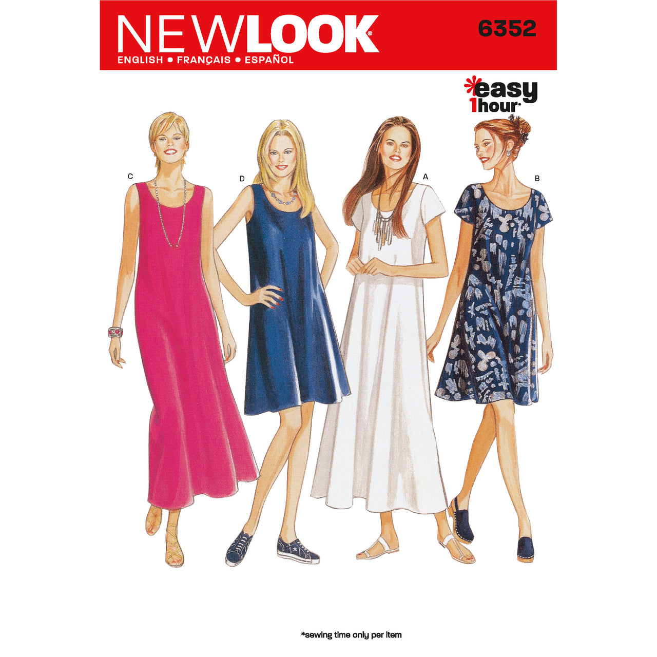 New Look Misses' Dresses 6352 - Paper Pattern, Size A