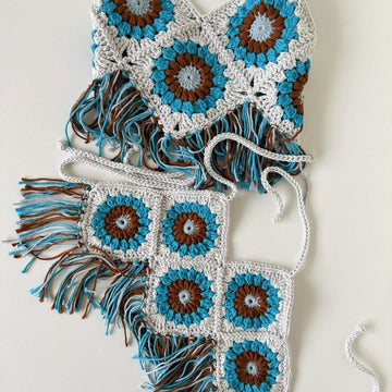 Granny Square Halter Top for Kids