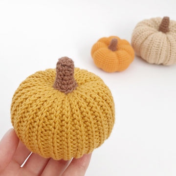 Crochet pumpkins pattern Halloween decor Amigurumi pattern decorations