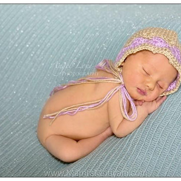 Crochet Bonnet Pattern For Children & Newborn Babies