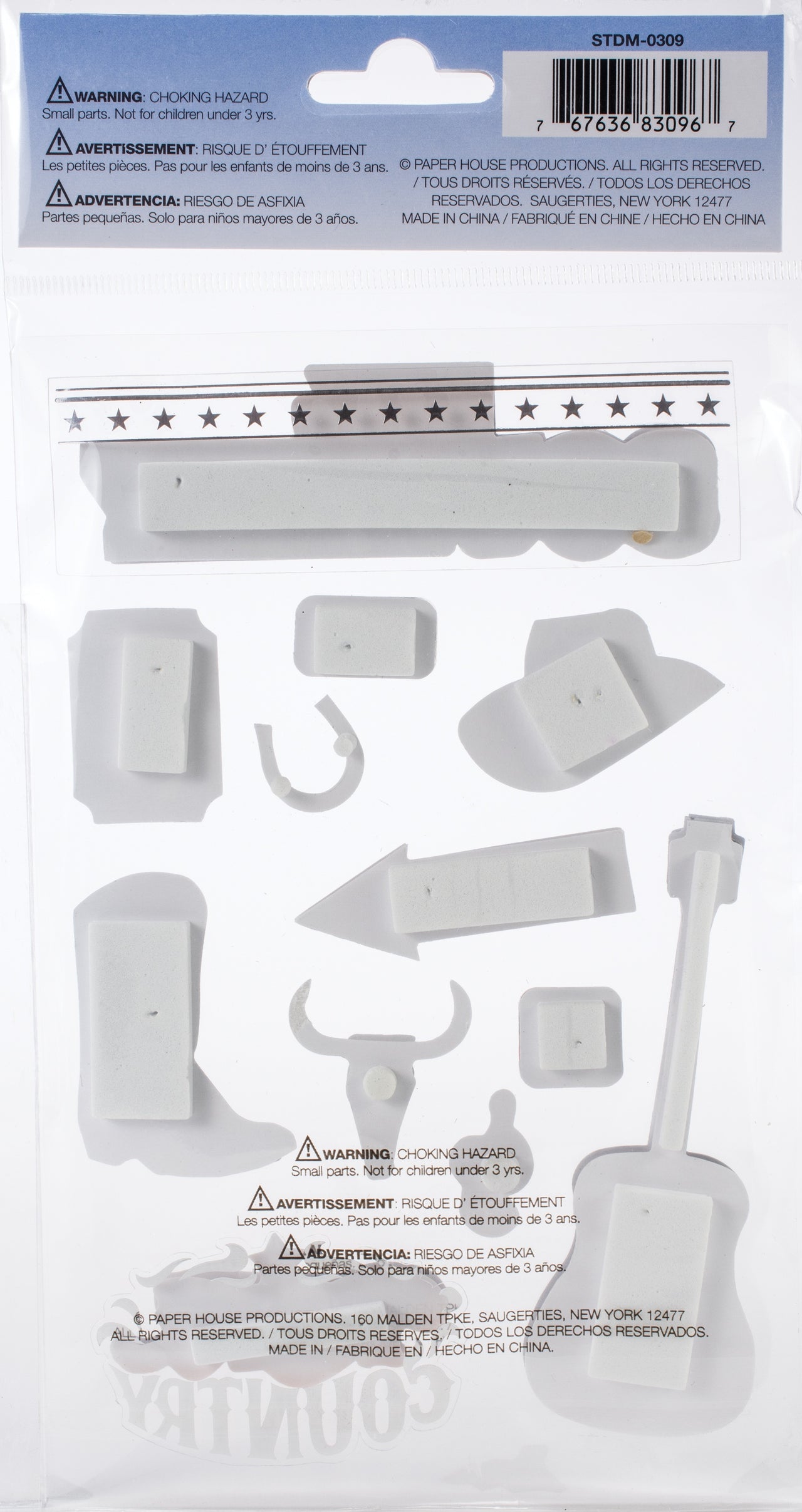 Paper House 3D Stickers - Country
