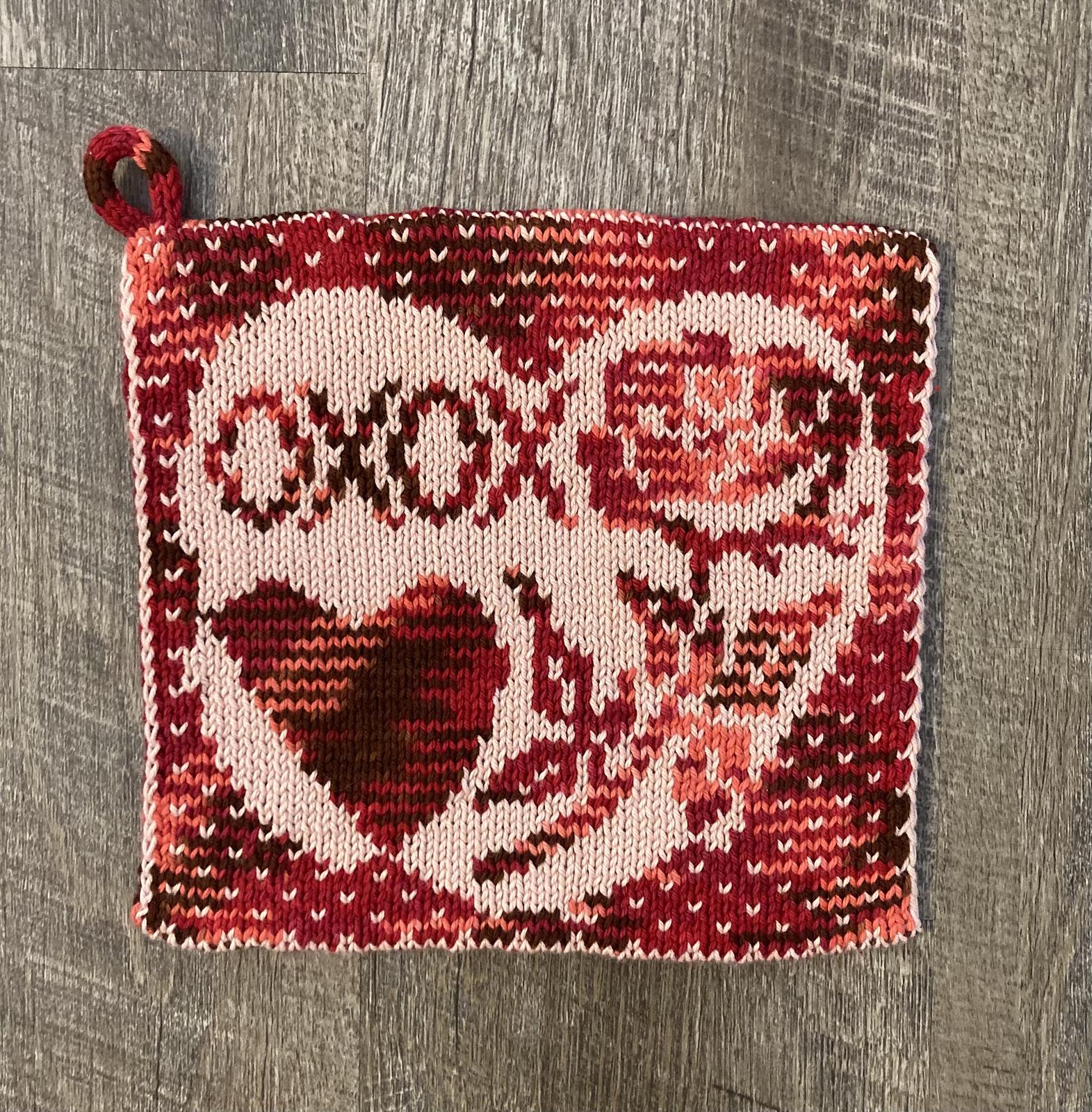 Valentine Kisses Potholder