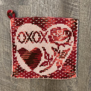 Valentine Kisses Potholder