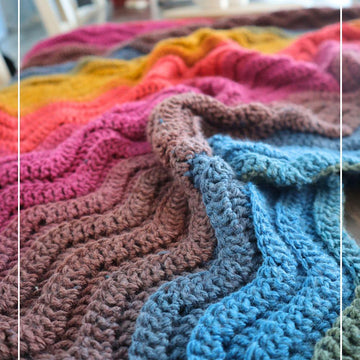 Wavy Ribbed Ripple Blanket