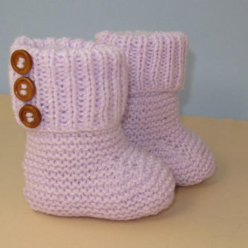 Easy Baby 3 Button Rib Top Booties