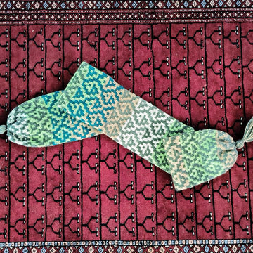 Tasseled Mosaic Scarf