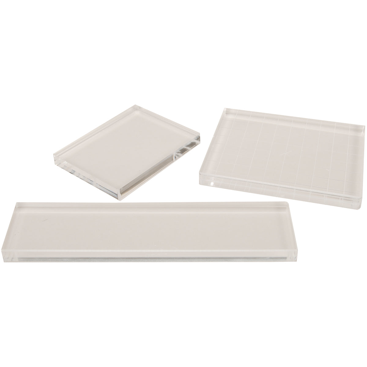 Apple Pie Memories Acrylic Stamp Blocks 3/Pkg - .5" Thick: 2"X8", 3"X4", 4"X5" W/Grid