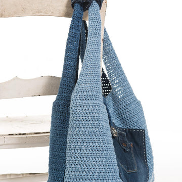 Denim shoulder bag