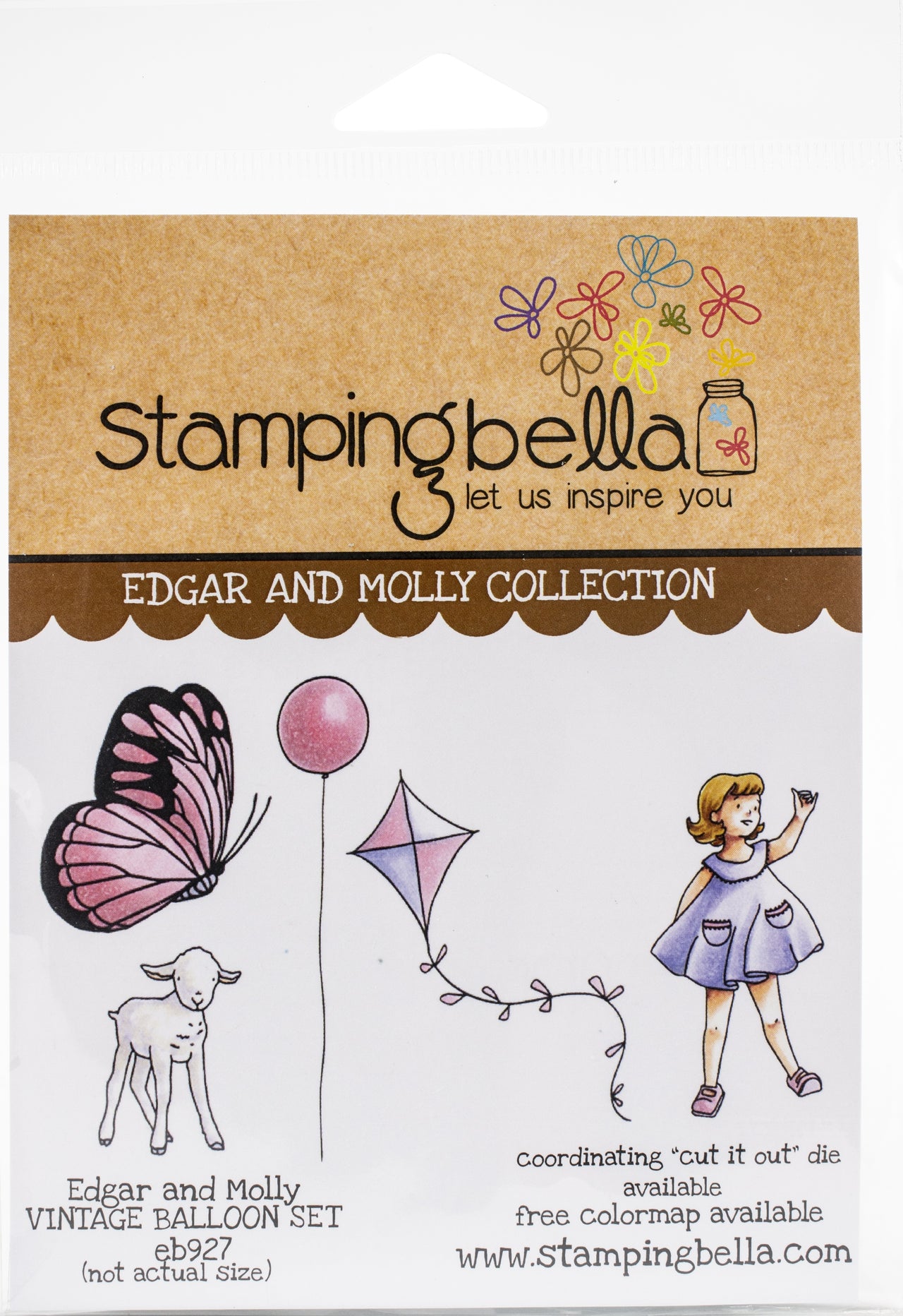 Stamping Bella Cling Stamps - Edgar And Molly's Vintage Balloon Set