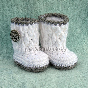 Silver Button Boots for 18” Doll