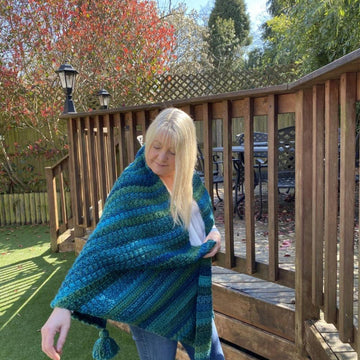 Pebble Beach Side to Side Shawl