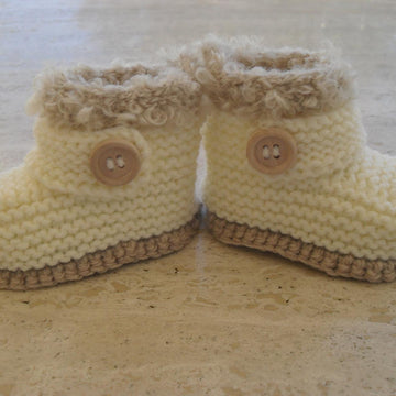 Baby Cream Booties