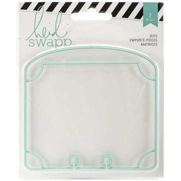 American Crafts Heidi Swapp Memorydex Dies 2/Pkg - Oval Top & Corner Dividers