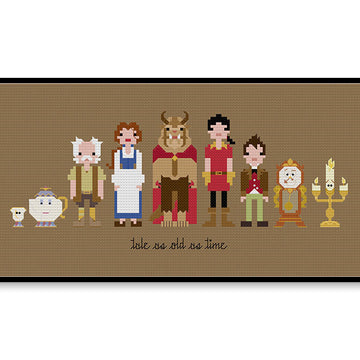 Beauty and the Beast - PDF Cross Stitch Pattern