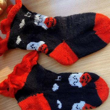Spooky Season Halloween Socks 2 Versions Included