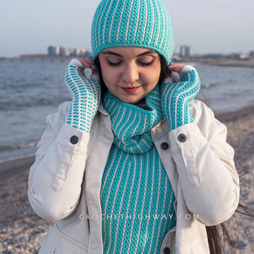 Kaleidoscope Fingerless Mittens