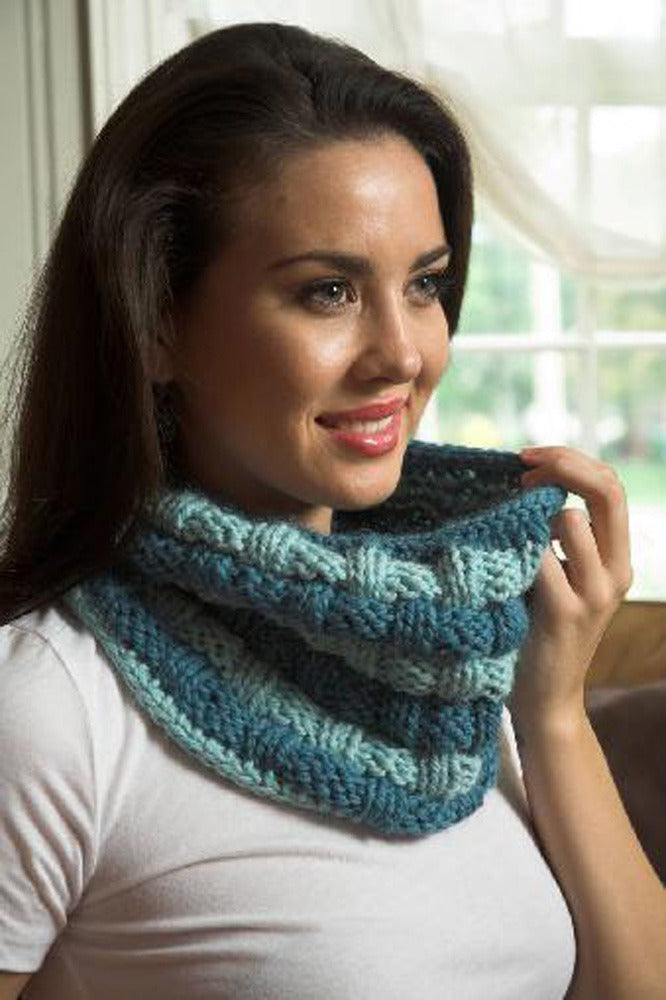 Basketweave Cowl in Plymouth Baby Alpaca Grande - F519