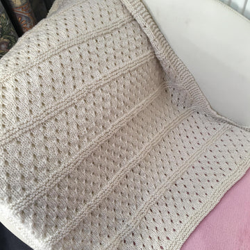 Stripy lace Blanket