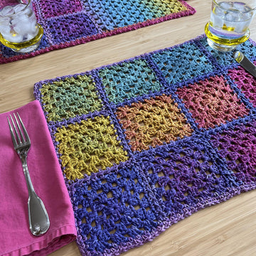 Chromatic Granny Placemats