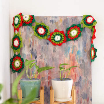 Kyla Zoran Christmas crocheted garland