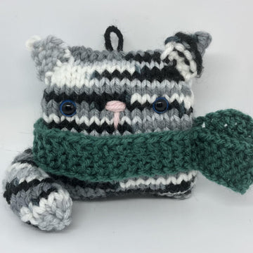 Cat Knit Christmas Ornament