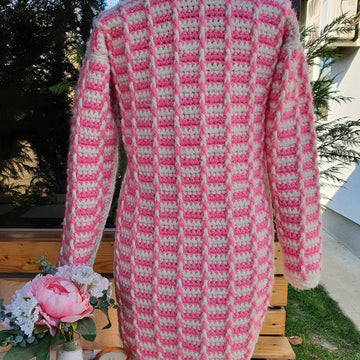 Crochet cozy cardigan for winter