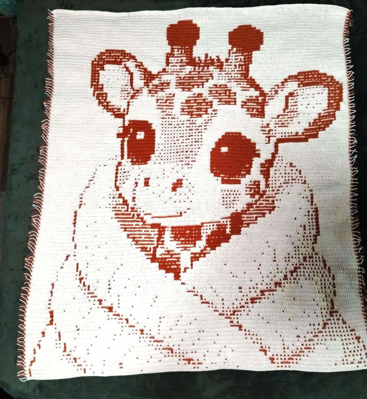Mosaic "BABY GIRAFFE" for baby bed