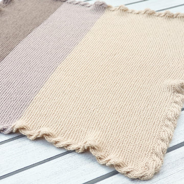 Reversible Cable Border Blanket