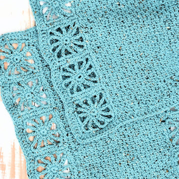 Tunisian Seed Stitch Wrap