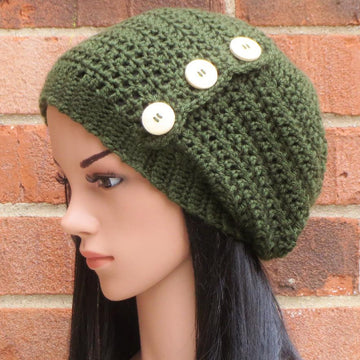 Hadley Button Slouch Hat