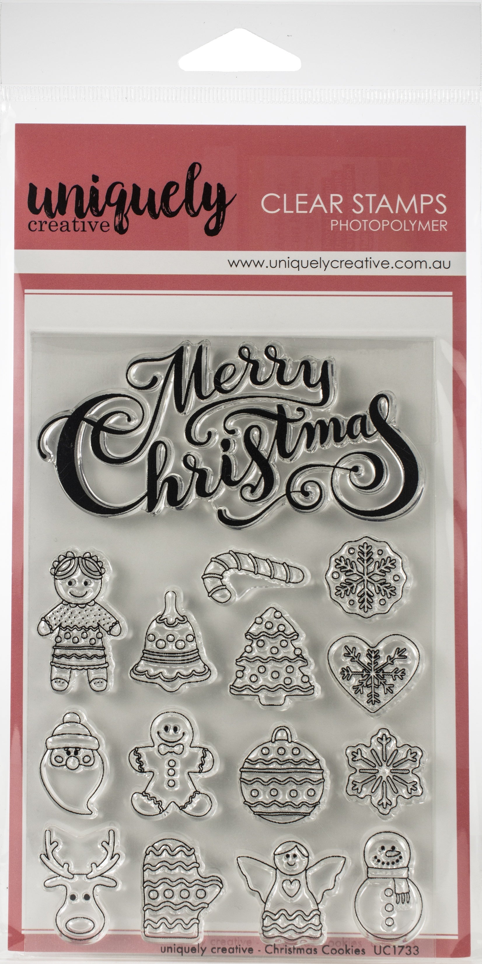 Uniquely Creative 4"X6" Clear Stamps 15/Pkg - Christmas Cookies
