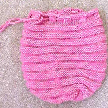 Knit Barrel Bag