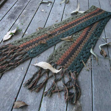 Windblown Leaves Scarf