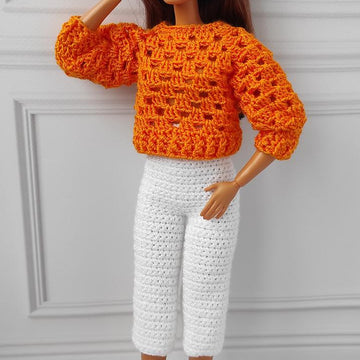 Pink sweater for dolls