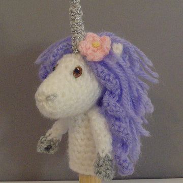 Unicorn finger puppet