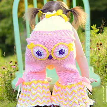 Fiesta Owl Pants and Ruffled Bloomers, Crochet Pattern