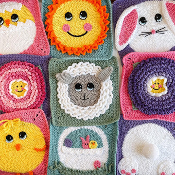 Easter Squares Blanket