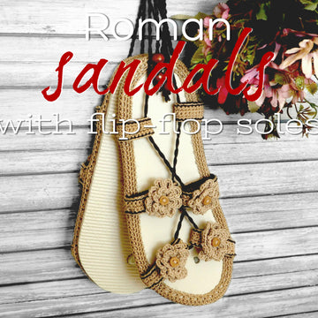 Roman sandals on flip-flop soles