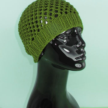 Simple Chunky Lacey Skullcap Hat