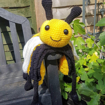 3in1 Happy Bee Folding Baby Blanket Toy Lovey