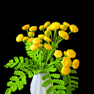 Crochet Tansy flowers
